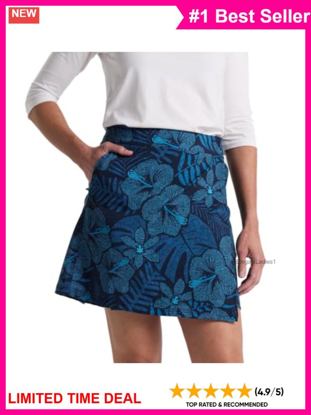 Wrap Skirt with Pocket Quick-Dry Wrinkle Resistant Beach Travel